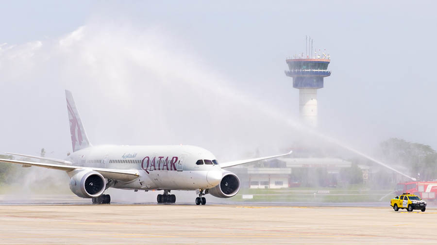 Qatar Airways Touches Down in Medan, the airline’s third destination in Indonesia